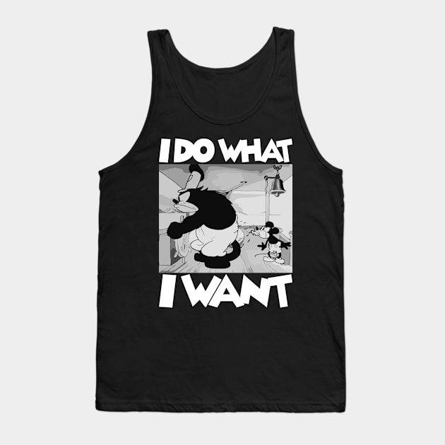 Steamboat Willie. I Do What I Want Tank Top by Megadorim